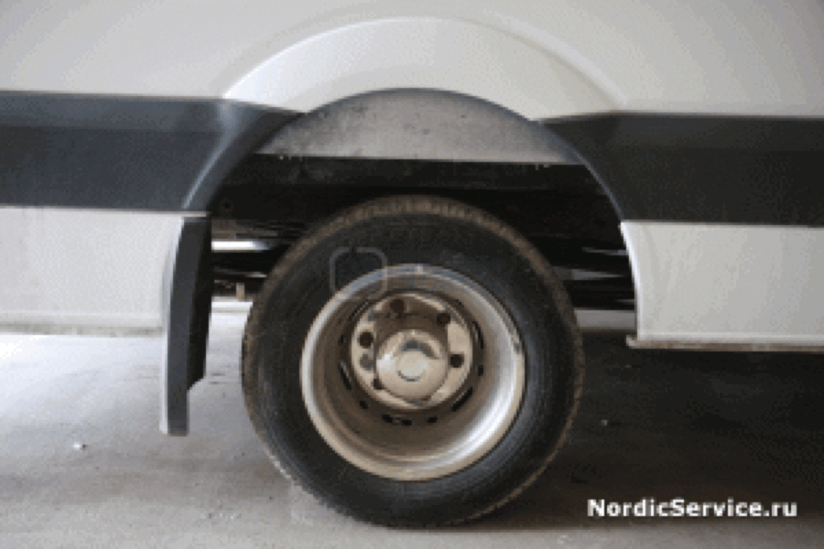 удаление колесных арок в фургоне 10